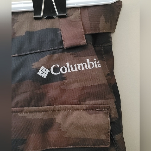 Columbia Snow Pants Omnitech Size S Brown Camouflage #702 - Picture 9 of 16
